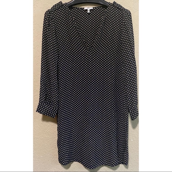 Joie Silk Polka Dot Long Sleeve Tunic - Picture 1 of 6